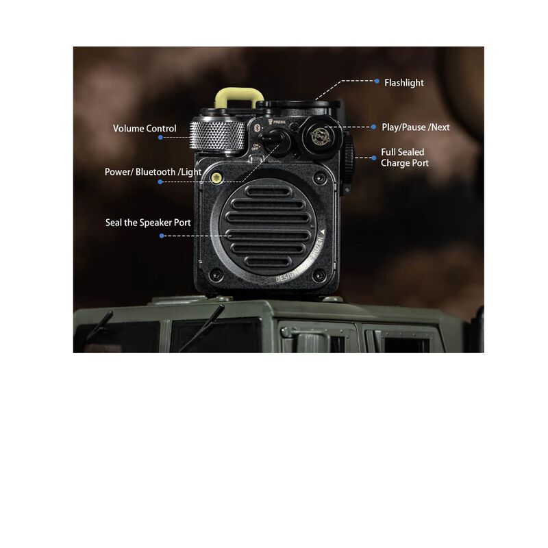 Muzen Wild Mini Rugged Outdoor Speaker | Green, , large image number 5